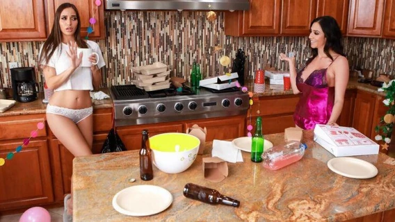 We Live Together | Post-Party Cleanup (Ariella Ferrera, Desiree Dulce)
