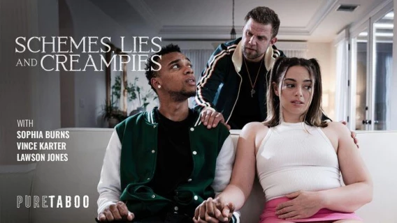 Adult Time | Schemes, Lies, And Creampies (Vince Karter, Lawson Jones, Sophia Burns)